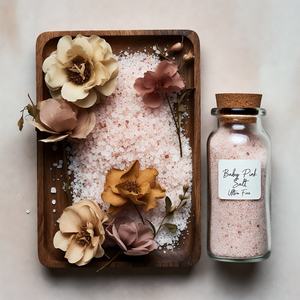 Sal de Baño Mineral del Himalaya Rosa Natural, Ecológica, Tallada, Moderna, Relajante, Terapia de Spa, Aromática, Desintoxicante para la Piel - Product Image 2