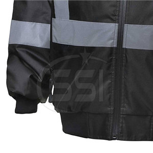 Sweat à capuche de sécurité pour activités de plein air, classe 2 ANSI, imperméable, haute visibilité, robuste, tissu résistant, logo pour usine - Product Image 3