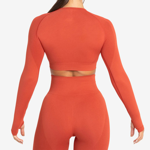 Mixed <b>Matching</b> Women Yoga Winter Set 5 Pieces Naked Feeling <b>Long</b> Sleeve Jackets Yoga Set Pants Sets Fitness Yoga Wear for Women - Product Image 3