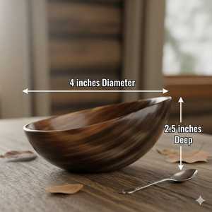 Bol en corne de buffle de qualité supérieure, fait main, plat de service en corne naturelle pour les collations, les fruits secs et la décoration - Product Image 2