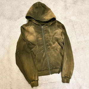 Hoodie à strass tendance, look scintillant et urbain, en coton mélangé, style streetwear de luxe - Product Image 4