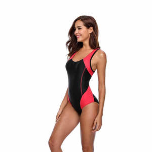 Maillot de bain une pièce pour femmes de qualité supérieure, couleur unie, maillot de bain athlétique dos nu pour femmes, prix abordable - Product Image 4