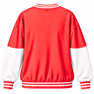 Delta Sigma Theta Sorority <b>Sweatshirt</b> With Crew neck And Embroidered Logo full Sleeve red & <b>white</b> trendy <b>sweatshirt</b> for female - Product Image 3