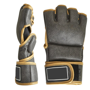 ถุงมือ MMA หนังแท้ปรับแต่งได้ ลดราคาพิเศษ ระบายความชื้นได้ดี ปิดแบบผูกเชือก ช่วยพยุงข้อมือ สำหรับศิลปะการต่อสู้และมวย - Product Image 6