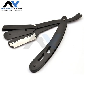 High Quality Vintage <b>Single</b> Blade Folding Stainless Steel Straight Razor for Men Face Body Grooming Professional Barber Shaving - Product Image 4