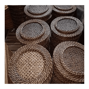 <b>Rattan</b> Charger Plates for <b>dining</b> <b>table</b> decor and event presentation Vietnam origin - Product Image 4