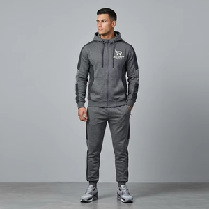 Ensemble de survêtement pour homme Rexfit Sports, sweat-shirt et pantalon de survêtement personnalisés, coton lourd, vêtements de sport, design personnalisé, survêtements pour homme - Product Image 1