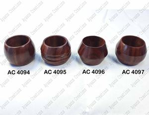 Anneaux de serviette de haute qualité, variétés (AC 9618) Vaisselle de haute qualité Variétés Anneaux de serviette en bois - Product Image 5