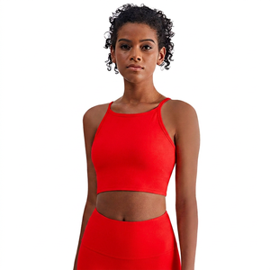 Top Deportivo Blanco Acanalado sin Mangas con Cuello Alto para Mujer, Estilo Bralette, Body para Entrenamiento - Product Image 3