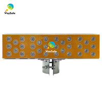 Feux de signalisation stroboscopiques solaires de qualité ingénierie pour chantiers de construction, étanches IP66, visibilité claire par brouillard épais pour autoroutes