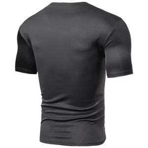 Camiseta Deportiva de Manga Corta con Cuello Redondo y Estampado por Sublimación Ecológica, Ajustada al Cuerpo, para Hombre, Tejido de Poliéster - Product Image 5
