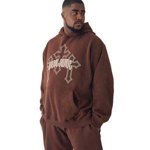 Nueva Moda Urbana de Invierno, Conjuntos Deportivos para Hombre, Estampado Digital, Felpa, Oversize, Ligeros, Ecológicos, Poliéster/Algodón - Product Image 6