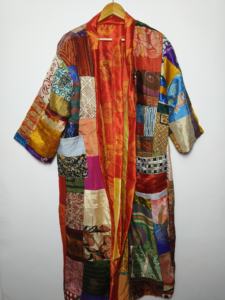 Kimono de Seda India, Bata Ligera Estilo Boho, Bata de Baño para Mujer, Nueva Bata Cómoda de Verano, Túnica de Playa para Otoño - Product Image 5