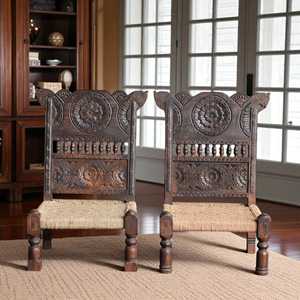 CHAISE PIDA EN BOIS - Chaise PIDA en bois massif personnalisée de luxe, qualité supérieure, style vintage, possibilité de combiner et assortir - MOQ 1 conteneur seulement - Product Image 1