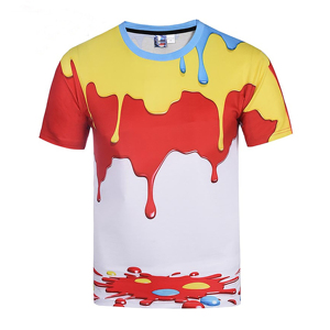 T-shirt Homme Coupe Droite Léger Respirant 100% Polyester Écologique Confortable Vente en Gros Tenue Décontractée OEM ODM Tricoté - Product Image 3