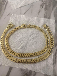 สร้อยข้อมือแบบโซ่ชุบทองคำแท้ 24K สไตล์วินเทจ สำหรับผู้ชาย เหมาะสำหรับงานปาร์ตี้ เครื่องประดับแฟชั่น อุปกรณ์เสริมทำจากโลหะผสม - Product Image 3