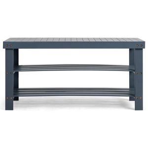 Scarpiera a 3 livelli in bambù FCH da appendere sopra la porta con parte superiore senza giunture per l'organizzazione domestica - Product Image 4