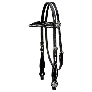 Bridon d'équitation en cuir de haute qualité pour l'extérieur, personnalisation acceptée, haltères en cuir pour chevaux - Product Image 1