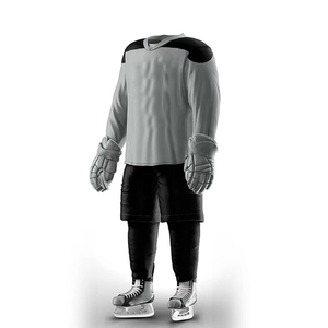 Quick Dry Breathable Customizable High Quality OEM Service Design Men's Adult Ice Hockey Uniform Sets Durable 100% Polyester - Product Image 6