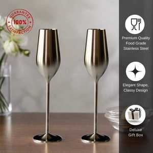 Meilleures ventes : Vaisselle de bar durable au design moderne, incassable, en acier inoxydable 301-400ml, pour flûtes, verres et gobelets réutilisables - Product Image 2