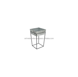 POT de fleurs galvanisées, 3 plateaux, POT pour décoration de jardin, en métal, nouveau DESIGN, prix en gros - Product Image 2