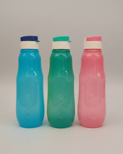 Bouteille d'eau cylindrique Popelatte PET 500 ml de qualité supérieure, écologique, anti-fuite, durable et longue durée - Product Image 1