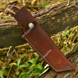 มีดล่าสัตว์อเนกประสงค์แบบดรอปพอยต์ ด้ามพลาสติก ใบมีดเหล็กดามัสกัสตีขึ้นรูปด้วยมือ แบบฟูลแทงค์ ผลิตตามสั่ง (OEM) สำหรับงาน DIY - Product Image 6