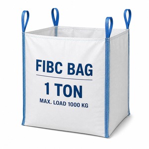 ถุงบรรจุสินค้าขนาดใหญ่แบบ PP FIBC ความจุ 1 ตัน ทนทาน พร้อมฐานแบนสำหรับการขนย้ายและจัดเก็บอาหารและวัสดุก่อสร้าง - Product Image 5
