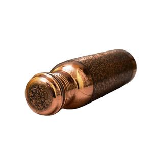 New Look con precio razonable Botella de cobre floral con botella de agua de cobre de metal puro de alta calidad - Product Image 1