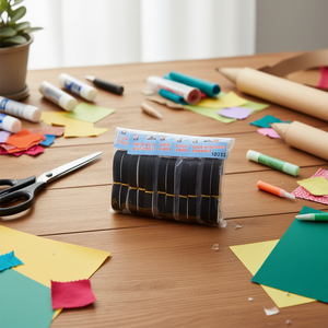 Sangle Velcro noire de 2 mètres pour l'artisanat, les projets de bricolage et la créativité - Product Image 3