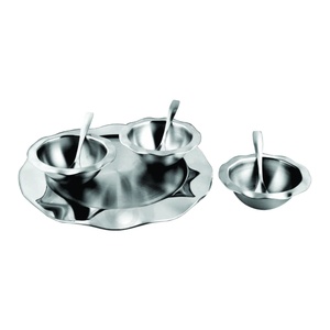 En onda de conjunto a juego de 7 piezas que se utilizan a menudo para porción de acero inoxidable de comida - Product Image 1