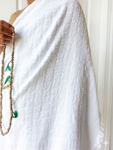 Ensemble de serviettes Ahram Ihram pour hommes en coton de qualité supérieure, légères, à séchage rapide, pour le Hajj, l'Omra, les voyages, 2 pièces, haute absorption, automne/printemps - Product Image 5