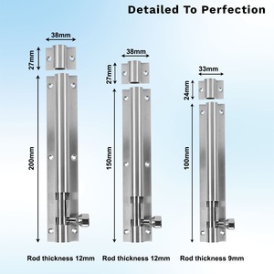 Perno de Seguridad de Acero Inoxidable de Alta Resistencia de 4"-24" para Puertas - Product Image 3
