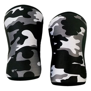 Genouillères en néoprène camouflage de différentes couleurs, respirantes, antidérapantes, avec soutien par compression pour la musculation et l'entraînement en salle de sport. - Product Image 2