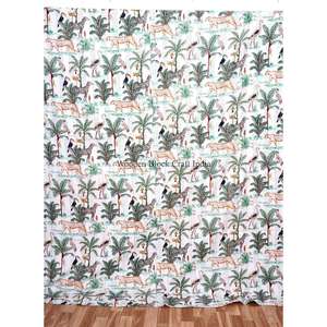 Nueva colcha Kantha de algodón 100% orgánico, estampada con motivos animales, estilo vintage, ecológica, para todas las estaciones, tamaño doble, para uso doméstico. - Product Image 1