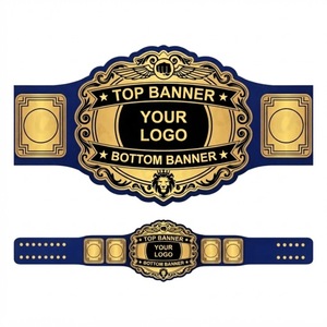Ceinture de championnat de lutte personnalisée en métal noir avec espace pour logo, personnalisation, équipement sportif, ceinture de titre de lutte personnalisée - Product Image 3