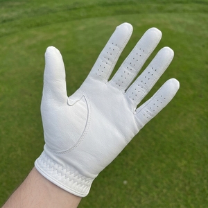 Gant de golf personnalisé en cuir Cabretta respirant, perforé, à adhérence souple, fermeture auto-agrippante, fabricant OEM ODM - Product Image 2