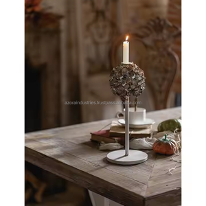 Linterna desgastada Vintage, decoración creativa hecha a mano de Metal blanco para Hotel, boda, Navidad, Pascua, cena con velas - Product Image 5