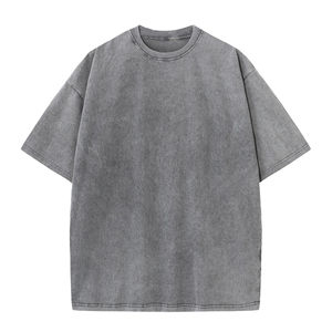 T-shirt Boxy Oversize Vintage en Coton pour Homme Cumbre Sports, Style Streetwear Personnalisé, Effet Délavé et Usé, Service OEM - Product Image 4
