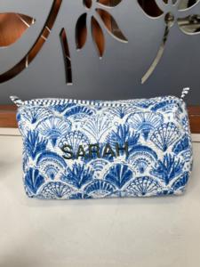 Vintage Zippered Cotton for <b>Toiletry</b> <b>Bag</b> Organizer Pouch Custom Printed Makeup <b>Bag</b> Small Medium Sizes Washable Bathroom Cosmetic - Product Image 4