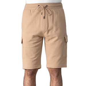 Pantalones Cortos para Hombre, Color Sólido, Estilo Cargo, Cintura Media, con Cordón, Transpirables, Tela Oxford, Casuales, Bermuda, 100% Algodón - Product Image 1
