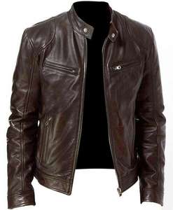 Chaqueta de Motociclista de Cuero al por Mayor, Chaqueta de Cuero Genuino de Vaca, Protección con Armadura, Ligera, Logotipo Personalizado, Chaqueta de Carreras OEM - Product Image 2