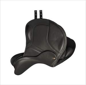 Silla de montar tradicional de cuero artesanal con asiento profundo para equitación de sendero, uso vaquero y instrumento veterinario de montaña - Product Image 5