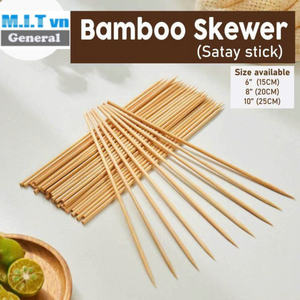 Palos de pincho de bambú desechables de gran oferta, herramienta de barbacoa orgánica Natural en varios tamaños, varios tamaños - Product Image 2