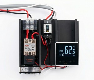 Module de contrôle de thermostat intelligent Wi-Fi en plastique pour chauffe-eau électrique, usage hôtelier et domestique, contrôleur de température à distance via application, écran TFT - Product Image 1