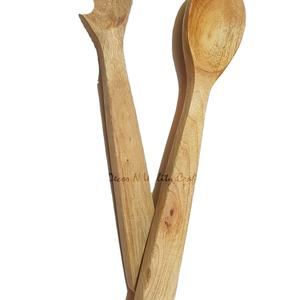 Cuillères en bois de mangue écologiques vintage faites à la main, petites, décoratives, pour herbes et épices, logo personnalisé, cuisine à domicile en bois - Product Image 1