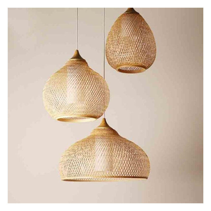 Luminaire suspendu en jute et rotin naturel, charme rustique, lampe de plafond tissée à la main pour les intérieurs de style farmhouse, bohème et vintage - Product Image 2