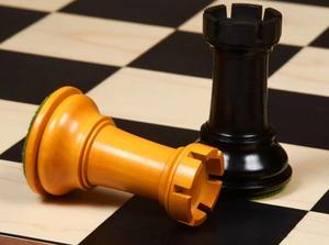 Jeu d'échecs de club soviétique de 1940, reproduction premium, 4 rois, pièces en bois de tournoi, au meilleur prix - Product Image 5