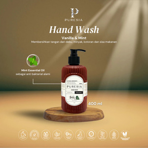 Jabón Líquido para Manos PURESIA Vainilla y Menta 400ml, Antibacterial, Hidratante, Cuidado Diario para la Higiene de las Manos - Product Image 3