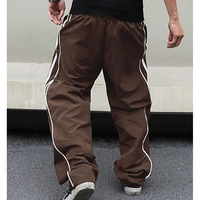 Pantalones Deportivos de Alta Calidad para Hombre, Cortavientos, Ligeros, de Lona y Nailon, con Cintura Elástica, Estilo Hip Hop, Bordados
